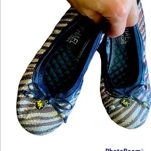 Girls size 2 Michael Kors slip ons